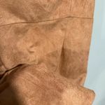 FIKA THE BRAND SUEDE RUFFLE TAN BROWN MINI DRESS SIZE M Size M Photo 4