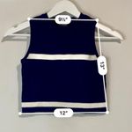 Cider Women’s Striped Knitted Cami Crop Vest Top Blue Stripes Size Medium EUC Photo 2