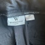 Worthington  Easy Care Black Cropped Dress Pants Size 4 Petite Business Zipper Photo 8