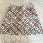 Adidas Womens Size 0 Golf Tennis Athletic Skirt Skort Pockets White Geometric Photo 8