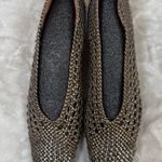 Sesto Meucci  Black and Gold Woven Flats SZ:8 Photo 0