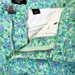J.Crew  Women’s Stretch High Rise Green Floral Denim Shorts 6 Photo 6