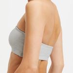 Good American NWT Size 3 L Silver Bandeau Bikini Top Sparkle Swim Maximalism Photo 4