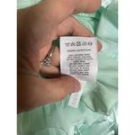 Charlie Holiday Mint Green Pleated Skirt XS Satin Look Midi Party Formal Size 2 Photo 9