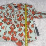 BCNU semi cropped light blue orange floral jacket blazer NWT size Medium Photo 6
