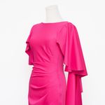 Black Halo  Eve – Iconic Pink Ruffle-Sleeve Sheath Dress Photo 14