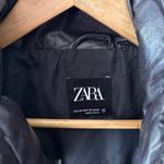 ZARA  Dark Brown Faux Leather Puffer Vest Size XS-S Photo 1