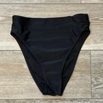 Sz S Swimwear High Thigh Cut Black Bikini Bottoms Cute! Photo 0