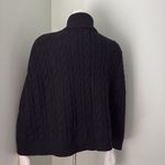 Ralph Lauren Lauren  Black Lambs Wool Toggle Cape Medium Photo 4