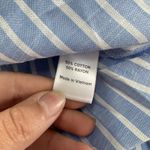 Evereve  Dress Womens Small Blue White Striped Maisy Tie Waist‎ Button Down New Photo 6