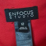 Enfocus Studio EN FOCUS STUDIO Red Texture Mini Dress Size 12 Photo 5