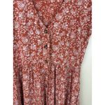 Madewell  Piazza Floral Button-Front Midi Dress Viscose Sleeveless Women’s Size S Photo 4