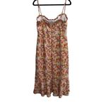 Hutch Selene Floral Bustier Midi Dress Sweetheart in Ditsy Floral Print XL Photo 8