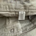 Chico's Platinum Crop Jeans Khaki 5 Pocket Notch Hem Size 2.5, 14 XL Photo 1