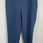 Nine West Womans  Pullon Casual Pants XL Blue Straight Ankle Photo 0