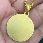 Zodiac 18K Gold plated Taurus  Sign Quarter Coin Pendant 20” Necklace 15.7g Photo 11