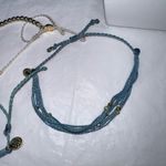 Pura Vida Set‎ of Three Blue and Gold Bead Stackable Bracelets Blue Photo 3