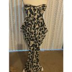 NWT NYCO Gabrielle Union Leopard Print Strapless Dress Black / Beige XL Photo 2