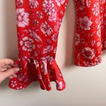 J.Crew  Winter‎ Garden Top in Poppy Fields Sz M Floral Bell Long Sleeve Preppy Photo 3