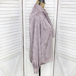 Vintage Alexandria Satin Jacquard Blouse Dusty Mauve 10 Bow Neck Pussybow Purple Photo 2