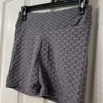 Helix Gray Textured Women’s Stretch Shorts  Photo 1