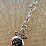 Relic by Fossil Teal Crystal Pave Heart Pendant Necklace Photo 3