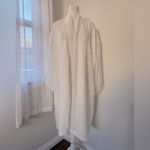 Victoria's Secret Vintage ‘90s Victoria’s Secret Gold Label White Waffle Print Sheer Robe Photo 2