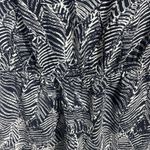 Lumiere Anthro Romper Black White Palm Leave Print Elastic‎ Waist Women's M Size M Photo 6