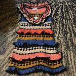 Zimmermann  Tiered pompom-embellished crocheted cotton mini dress size US 6 Photo 7