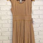 2 B. Rych NWT  tan pleated dress size 0 Photo 0