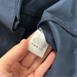 Fame and Partners  Navy Blue Mini Cocktail Dress Ruffle Layered Cotton Size Small Photo 4