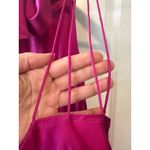 Retrofête  NWT Sydney Silk Fuchsia Halter Asymmetrical Mini Dress Size L Photo 7