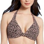 Shade & Shore  Bikini Top Lightly Lined Leopard Size 38DD Photo 0