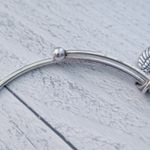 Silver Tone Earth Angel Adjustable Bracelet Photo 4