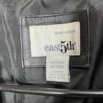 East 5th Vintage Black Genuine Leather Zipper Front Jacket Women's Medium Photo 6