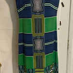 Laundry by Shelli Segal  Green and Blue Striped Dress Photo 0