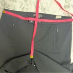 Vince  Ponte Knit zip pocket skinny pants black moto sz 6 Photo 4
