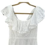 SALONI White Ella Eyelet Cotton Dress White Size 4 Photo 4