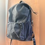 Women’s Backpack with Faux Leather Straps Black Photo 2