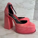 Gianni Bini OTTEN Suede Ankle Strap Platform Pumps Size 6.5 M Barbie cute girly Pink Photo 6