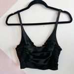 ZARA Black‎ Ruffle Babydoll Top, Goth Whimsigoth Grunge Indie Sleaze Coquette XS Photo 1