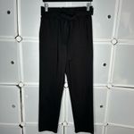 Grace Karin  Black Cropped Paper Bag Waist Pants with Pockets Size Medium Photo 3