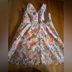 Adrianna Papell Jacquard Floral Print V Neck Sleeveless A Line Dress, 20W, NWT Photo 7