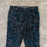ASOS Black Floral Velvet Tapered Pants, Size W31 L30 - Elegant Evening Wear Photo 5