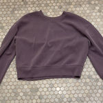 Lululemon Women’s Dark Purple/Gray  Nulu Crewneck Sweatshirt Photo 0
