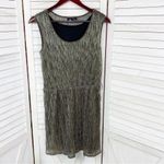 Rock & Republic  Metallic Crinkle Shift‎ Party Dress Silver Small Photo 6