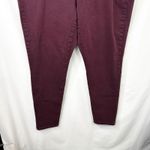 Lane Bryant  Plus Size 18 Jeans High Rise Stretch Skinny Burgundy Merlot 1782 Photo 5