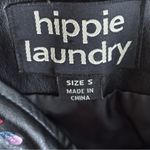Hippie Laundry  Faux Leather Embroidered Boho Mini Skirt Sz S Photo 4