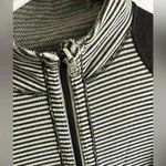 Lululemon Black Run U-Turn 1/4 Zip Pullover Reversible Stripe Photo 2