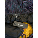 Lulus Women's Black & Purple Shimmer Halter Romper XL Photo 2